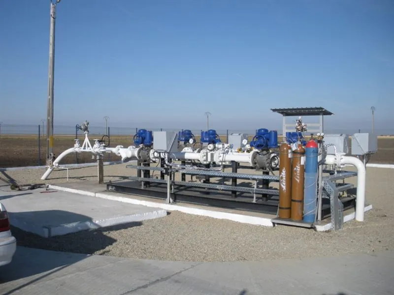 Romgaz fiscal gas metering station at Caragele gas field