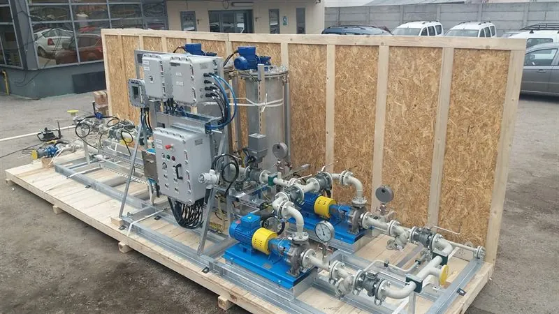 Shell diesel truck loading skid in Qatar